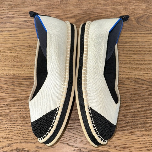 Rothy's Black and Cream Flats Size 10 - Picture 10 of 16